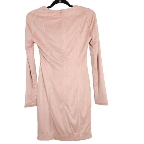 House of CB Womens Dress Ricci Pink Suedette Bustier Corset Mini Bodycon Sz S - Picture 4 of 11